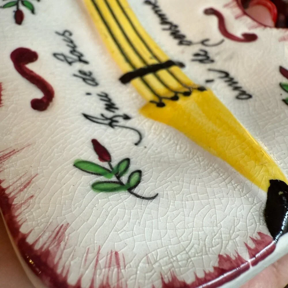 Vintage Violin Trinket Box Made in England 